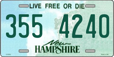 NH license plate 3554240