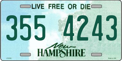 NH license plate 3554243