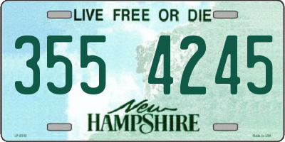 NH license plate 3554245