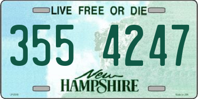 NH license plate 3554247