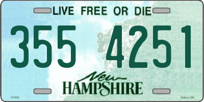 NH license plate 3554251