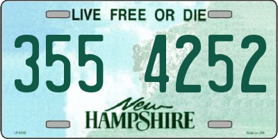 NH license plate 3554252