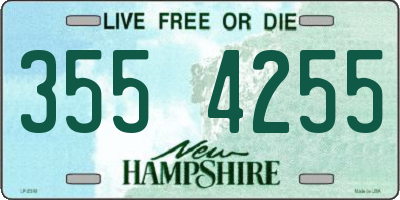 NH license plate 3554255