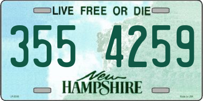 NH license plate 3554259