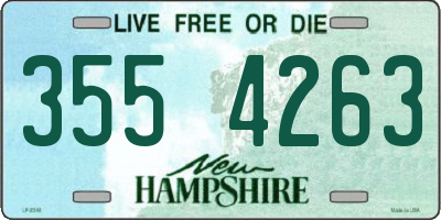 NH license plate 3554263