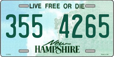 NH license plate 3554265