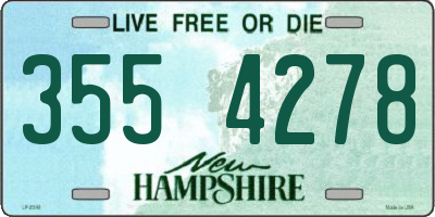 NH license plate 3554278