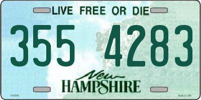 NH license plate 3554283