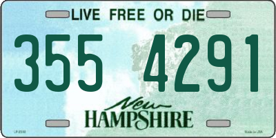 NH license plate 3554291