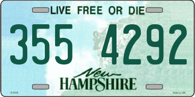 NH license plate 3554292
