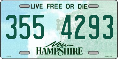 NH license plate 3554293