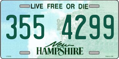 NH license plate 3554299