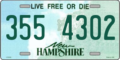 NH license plate 3554302