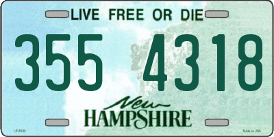 NH license plate 3554318
