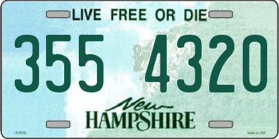 NH license plate 3554320