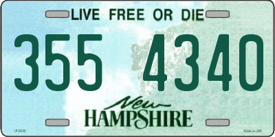 NH license plate 3554340