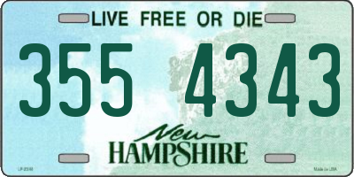 NH license plate 3554343