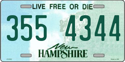 NH license plate 3554344