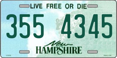 NH license plate 3554345