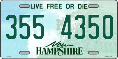NH license plate 3554350