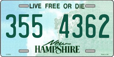 NH license plate 3554362