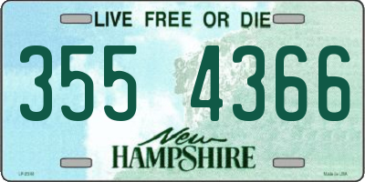 NH license plate 3554366