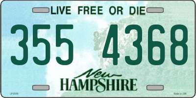 NH license plate 3554368