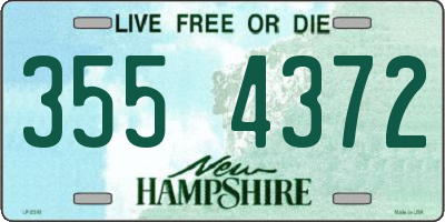 NH license plate 3554372