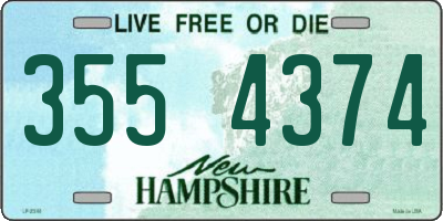 NH license plate 3554374