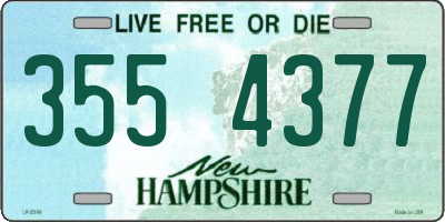 NH license plate 3554377