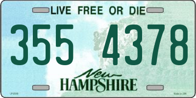 NH license plate 3554378