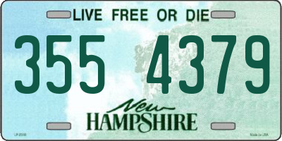 NH license plate 3554379