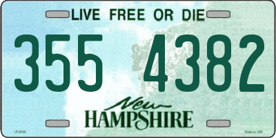 NH license plate 3554382
