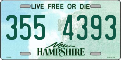 NH license plate 3554393