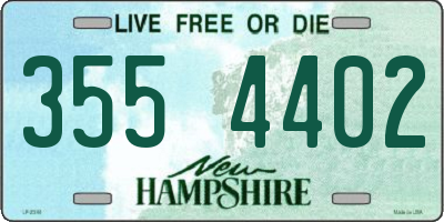 NH license plate 3554402
