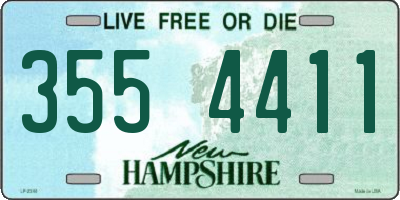 NH license plate 3554411