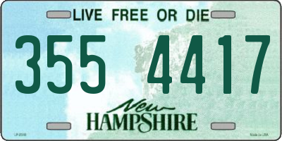 NH license plate 3554417