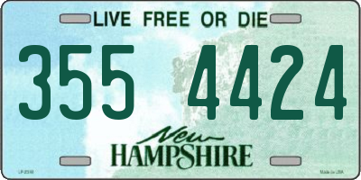 NH license plate 3554424