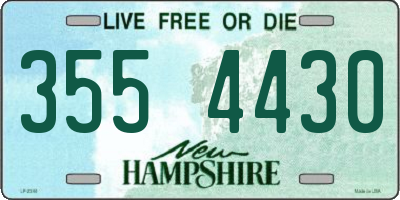 NH license plate 3554430