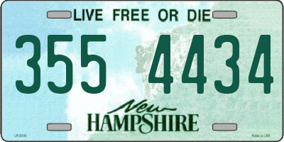 NH license plate 3554434