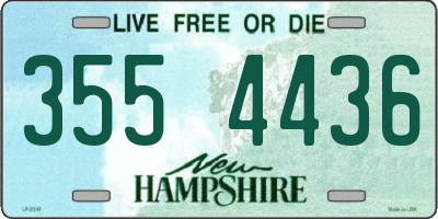 NH license plate 3554436