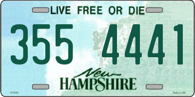 NH license plate 3554441