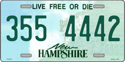 NH license plate 3554442