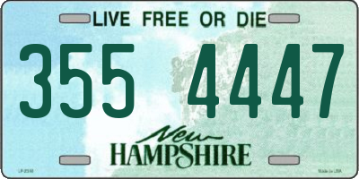 NH license plate 3554447