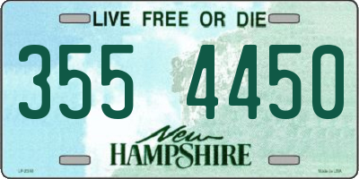 NH license plate 3554450