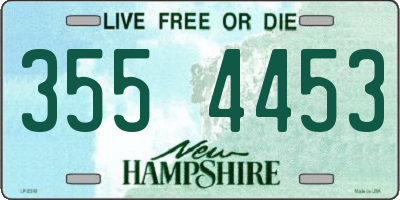 NH license plate 3554453