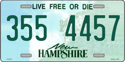 NH license plate 3554457