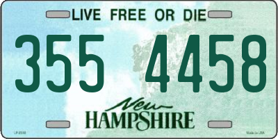 NH license plate 3554458