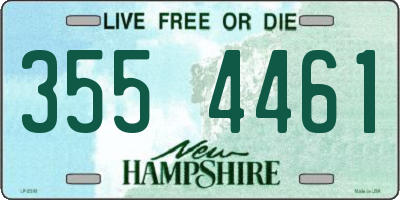 NH license plate 3554461