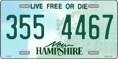 NH license plate 3554467